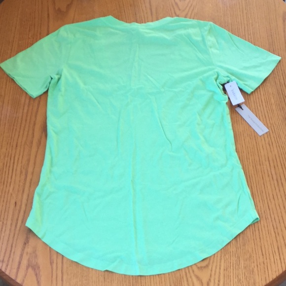 Aritzia - Foundation V-Neck T-Shirt - Bright Mint - Picture 3 of 4